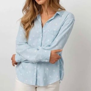 NWT! Rails Ingrid Raw Button Down Shirt